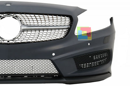 MERCEDES CLASSE A W176 2012+ PARAURTI ANTERIORE COMPLETO E GRIGLIA ANTERIORE DESIGN AMG DIAMANT