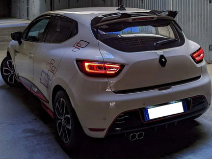 ⭐ALETTONE PER RENAULT CLIO 4 IV STANDARD 2012-2018 SPOILER TETTO NERO LUCIDO⭐