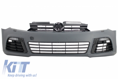 Front bumper suitable for VW Golf 6 VI (2008-2013) with LED headlights