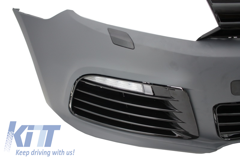 Front bumper suitable for VW Golf 6 VI (2008-2013) with LED headlights