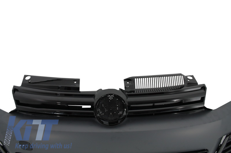 Front bumper suitable for VW Golf 6 VI (2008-2013) with LED headlights