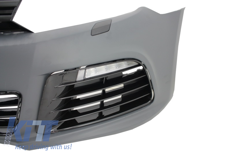 Front bumper suitable for VW Golf 6 VI (2008-2013) with LED headlights