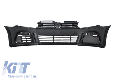 Front bumper suitable for VW Golf 6 VI (2008-2013) with LED headlights