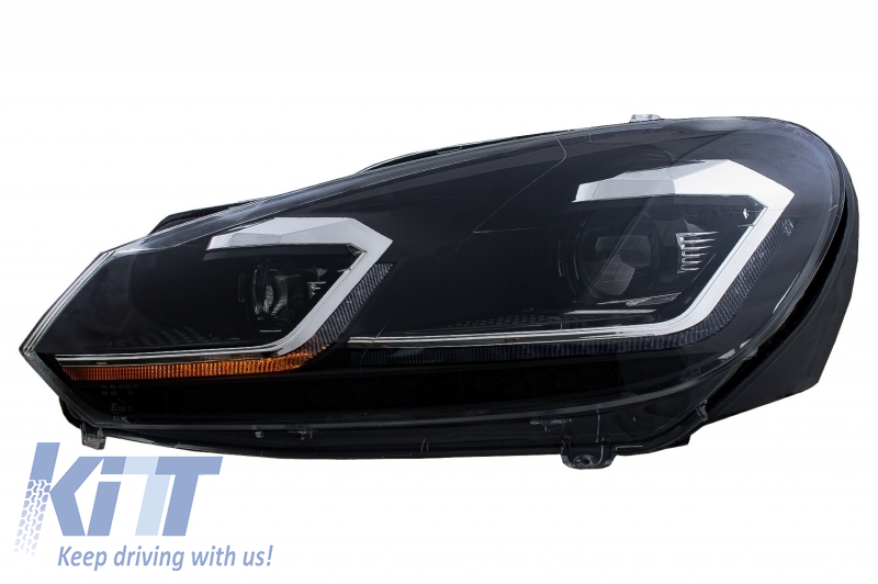 Front bumper suitable for VW Golf 6 VI (2008-2013) with LED headlights