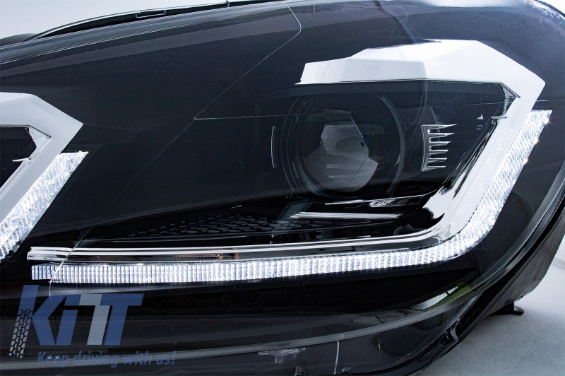 Front bumper suitable for VW Golf 6 VI (2008-2013) with LED headlights