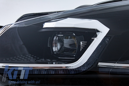Front bumper suitable for VW Golf 6 VI (2008-2013) with LED headlights