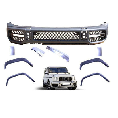 😎Paraurti anteriore + set copricerchi compatibile con Mercedes Classe G W463 😎