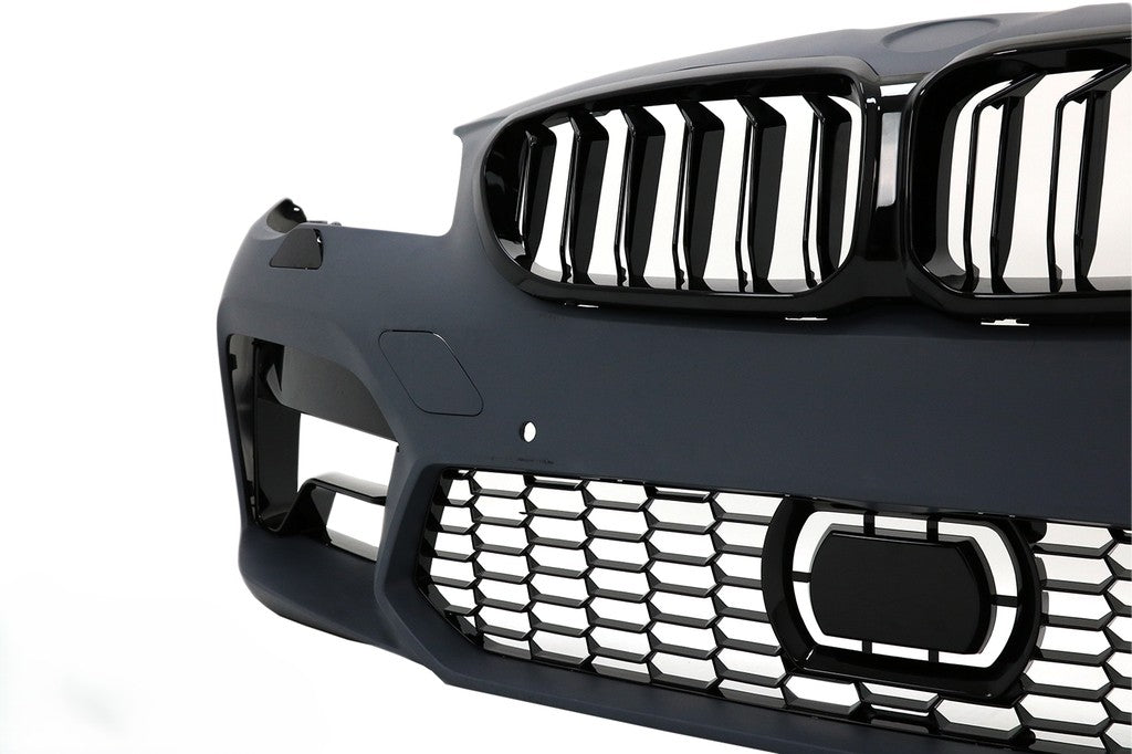 💥PARAURTI ANTERIORE CON GRIGLIE CENTRALI PER BMW SERIE 5 F10 F11 (2011-2017) 💥