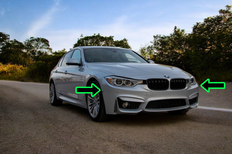 ⭐M3 Look Front Bumper with SRA for Bmw 3 (F30) Sedan Touring (2011-2018)⭐ 