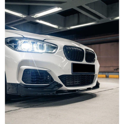😍Front lip compatible with BMW 1 series F20 F21 glossy black😍