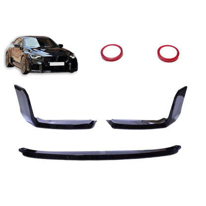 ✨Splitter compatibile con BMW M2 G87 2 porte nero lucido✨