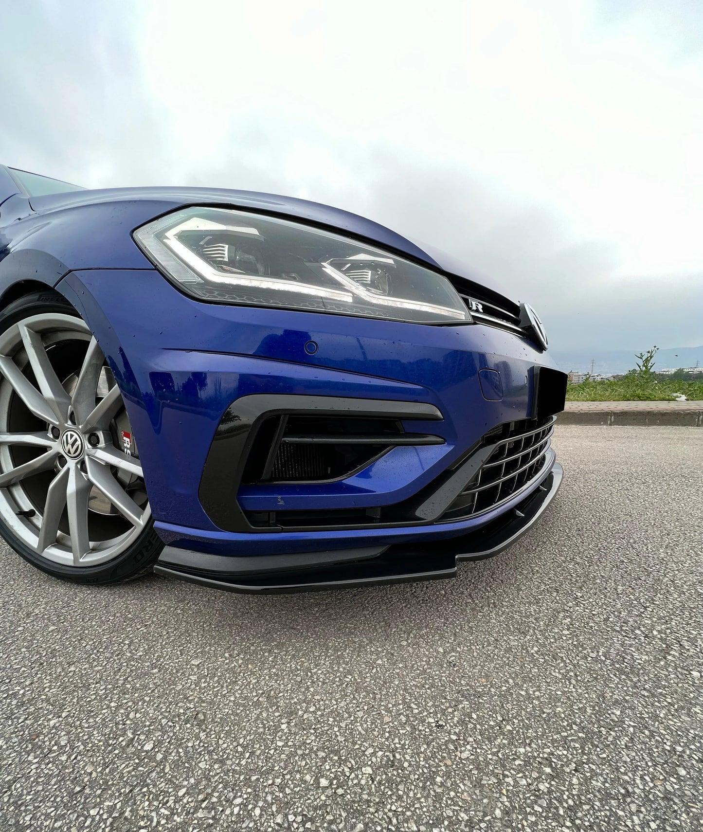 Splitter anteriore adatto per VW Volkswagen Golf MK 7.5 R 2017-2020