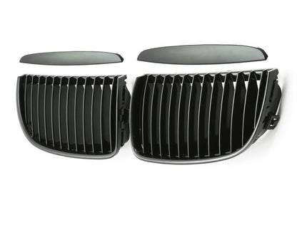 🎀Griglia Sportiva Nero Lucido per BMW Serie 3 E90 E91 2005-2007🎀