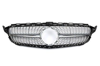 😍ART.6293 Griglia Sportiva Adatta Per Mercedes W205 Facelift Diamond 😍