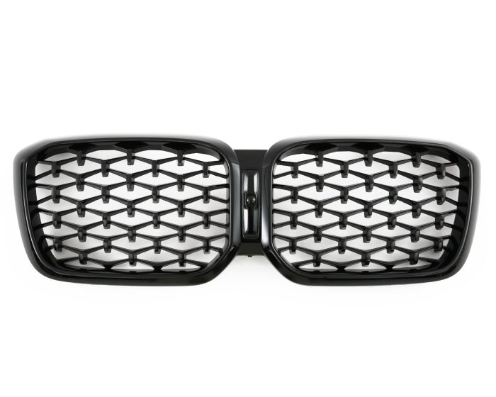 💫Griglia Radiatore Diamante – BMW X3 G01 / X4 G02 LCI (Cromo Nero)💫