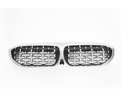 🔥Griglia Radiatore Diamond Cromata per BMW Serie 3 G20/G21 Pre-LCI🔥