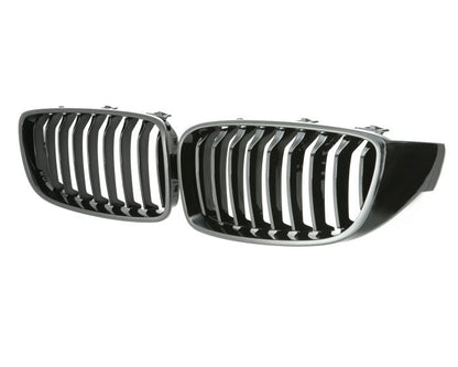 🎀Griglia Sportiva Nero Lucido per BMW Serie 4 F32 F33 F36 e M4 F82 + M3 F80🎀