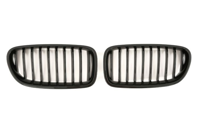 ✨GLOSS BLACK DOUBLE BRACKET RADIATOR GRILLE FOR 5 SERIES F10 F11 ✨