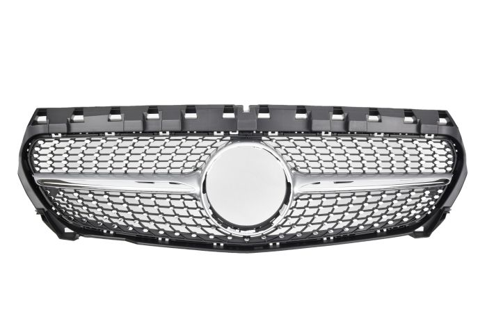 💎Griglia adatta per Mercedes C117 CLASSE CLA DIAMANT NERO LUCIDO💎