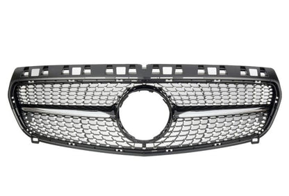 💎Grill suitable for Mercedes W176 A-Class FACELIFT DIAMANT GLOSSY BLACK💎