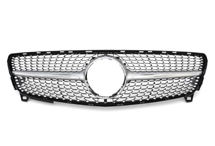 💎Grill suitable for Mercedes W176 A-Class FACELIFT DIAMANT MATT BLACK💎