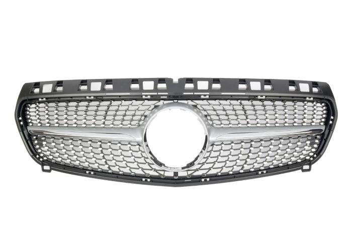 💎Griglia adatta per Mercedes W176 Classe A FACELIFT DIAMANT NERO LUCIDO💎