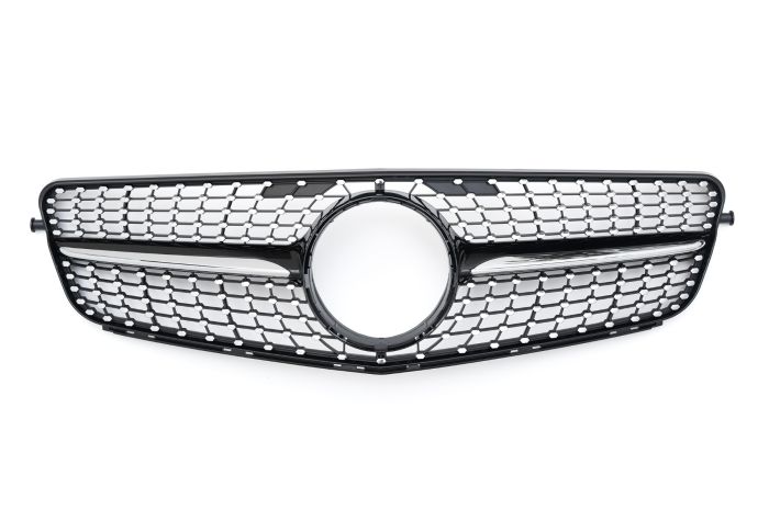 💎Griglia adatta per Mercedes CLASSE C W204 2013+ DIAMANT NERO LUCIDO💎