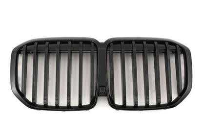 ✨GRIGLIA DOPPIA STAFFA NERA LUCIDA ADATTO PER BMW X7 G07 LCI ✨