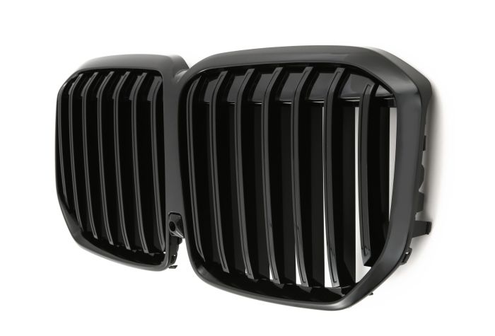 ✨GRIGLIA DOPPIA STAFFA NERA LUCIDA ADATTO PER BMW X7 G07 LCI ✨