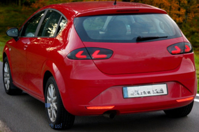 💥Fanali posteriori a barra LED adatti per Seat Leon 1P1 Facelift 09-12 Rosso💥
