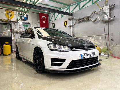 Splitter Anteriore VW VOLKSWAGEN Golf MK 7 R 2013-2016 Versione 2 Con ABE TÜV