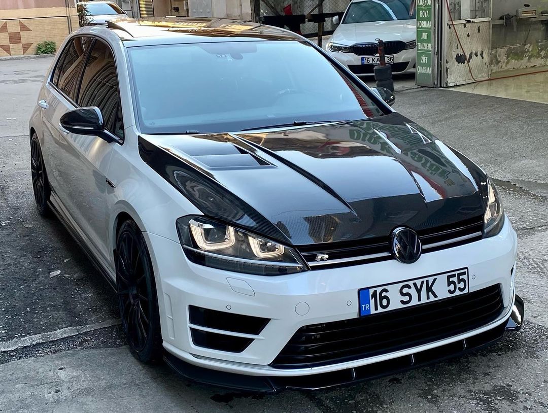 Splitter Anteriore VW VOLKSWAGEN Golf MK 7 R 2013-2016 Versione 2 Con ABE TÜV