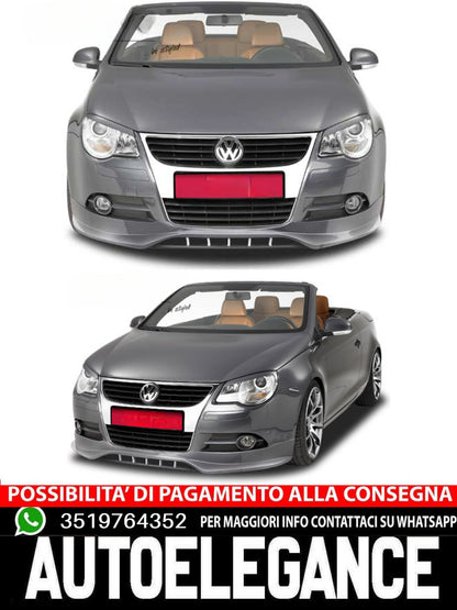 SPOILER SPILTTER SUITABLE FOR VW EOS GLOSSY BLACK SPORTY DESIGN