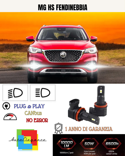 💕 KIT LED H11 MG HS FENDINEBBIA 6000K BIANCO 6000 LUMEN 💕