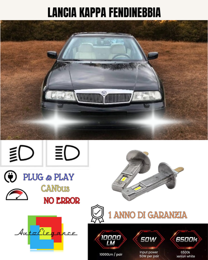 💕 KIT LED H1 LANCIA KAPPA FENDINEBBIA 6000K BIANCO 6000 LUMEN 💕