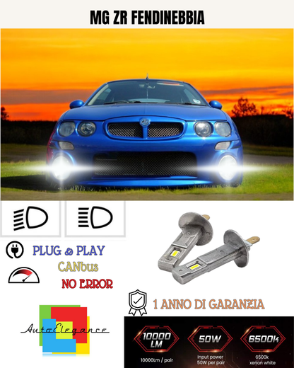 💕 KIT LED H1 MG ZR FENDINEBBIA 6000K BIANCO 6000 LUMEN 💕