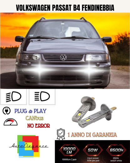 💕 KIT LED H1 VOLKSWAGEN PASSAT B4 FENDINEBBIA 6000K BIANCO 6000 LUMEN 💕