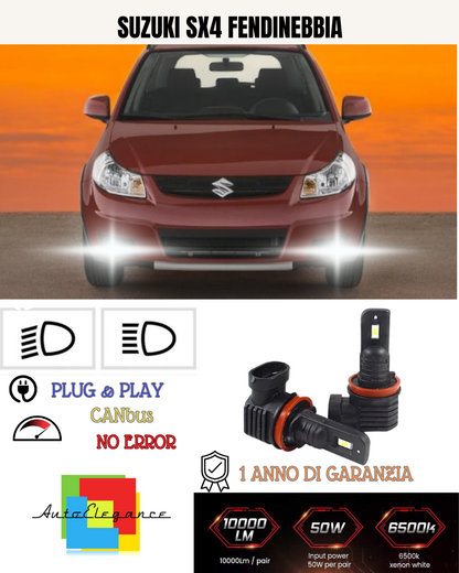 💕 KIT LED H11 SUZUKI SX4 FENDINEBBIA 6000K BIANCO 6000 LUMEN 💕