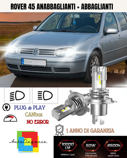 H7 LED KIT FOR VW GOLF MK4 IV 6000K WHITE 6000 LUMEN CANBUS LOW BEAM