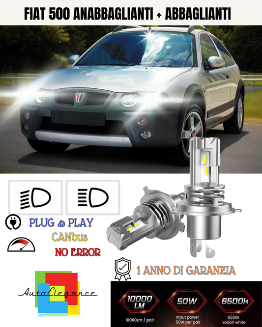 KIT LED H7 PER ROVER STREETWISE 6000K BIANCO 6000 LUMEN CANBUS ANABBAGLIANTI
