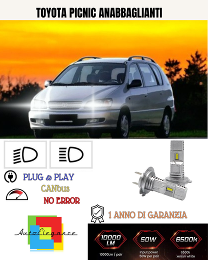 💕 TOYOTA PICNIC H7 6000K WHITE LOW BEAM FULL LED KIT 💕