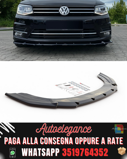 SPLITTER ANTERIORE adatto per VOLKSWAGEN CADDY MK. 4 2015-2020