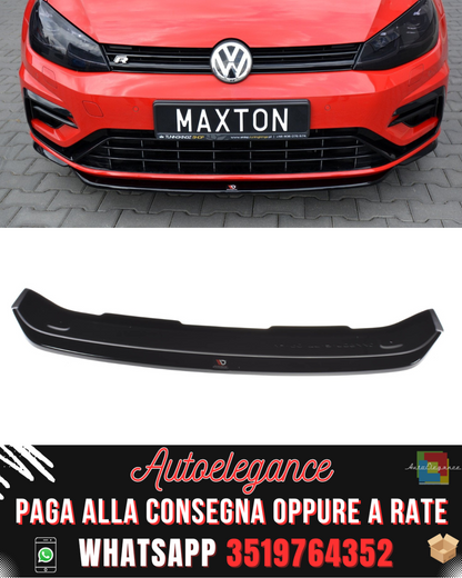 SPLITTER ANTERIORE V.5 adatto per VW GOLF 7 R / R-LINE FACELIFT 2017-2020