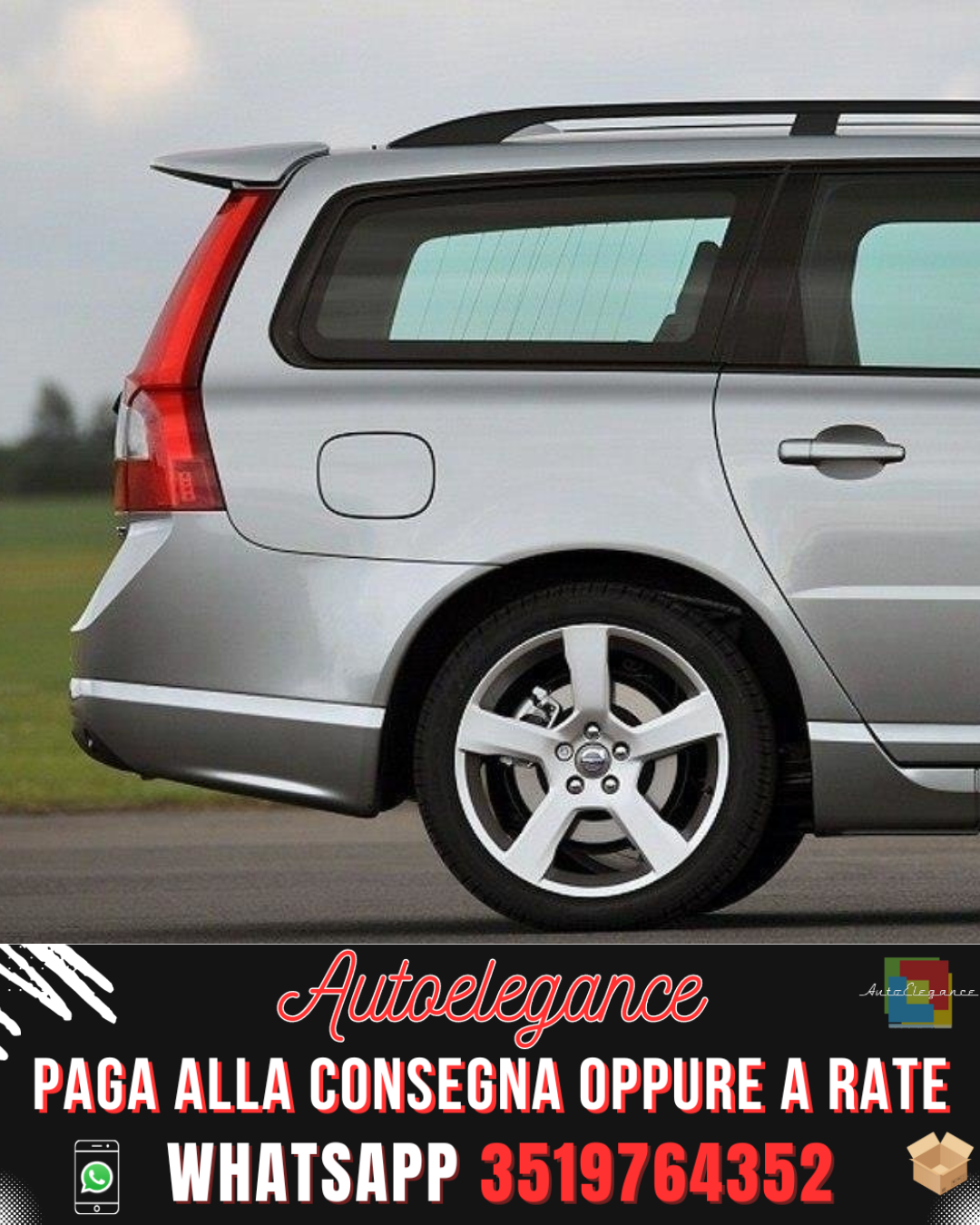 SPOILER TETTO adatto per VOLVO V70 2000-2007