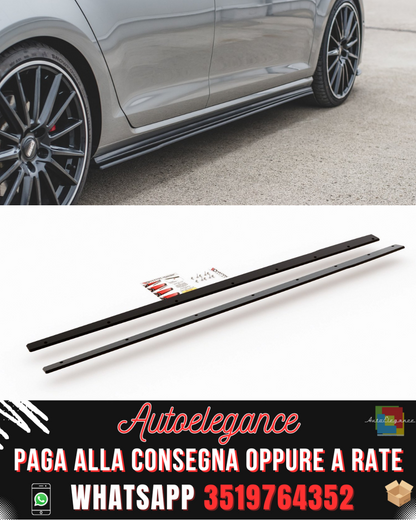 MINIGONNE LATERALI RACING DURABILITY adatte per VW GOLF 7 GTI 2013-2016