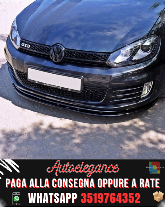 SPLITTER ANTERIORE VER.2 adatto per VW GOLF VI GTI 2008-2012