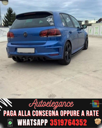 PARAURTI POSTERIORE adatto per VW GOLF VI (R400 LOOK)
