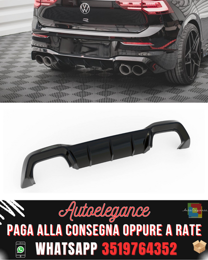 DIFFUSORE POSTERIORE ADATTO PER  V.1 VOLKSWAGEN GOLF R MK8 2020