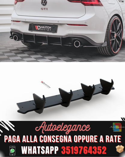 DIFFUSORE POSTERIORE RACING DURABILITY V.1 adatto per VOLKSWAGEN GOLF 8 GTI  2020