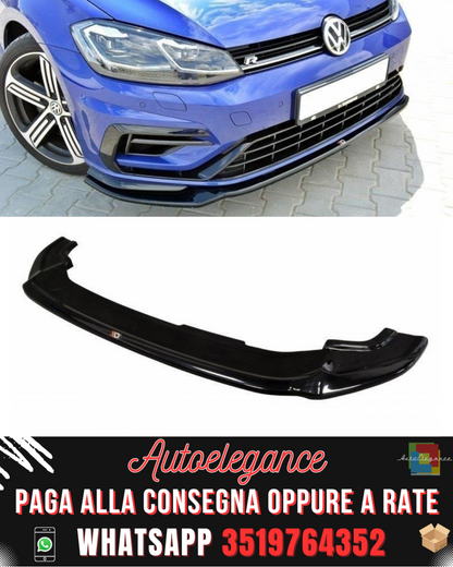 SPLITTER ANTERIORE V.3 adatto per VW GOLF 7 R / R-LINE FACELIFT 2017-2020